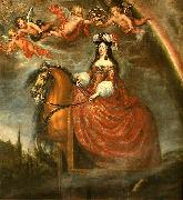 Francisco Rizi Equestrian portrait of Marie Louise d'Orleans painting
